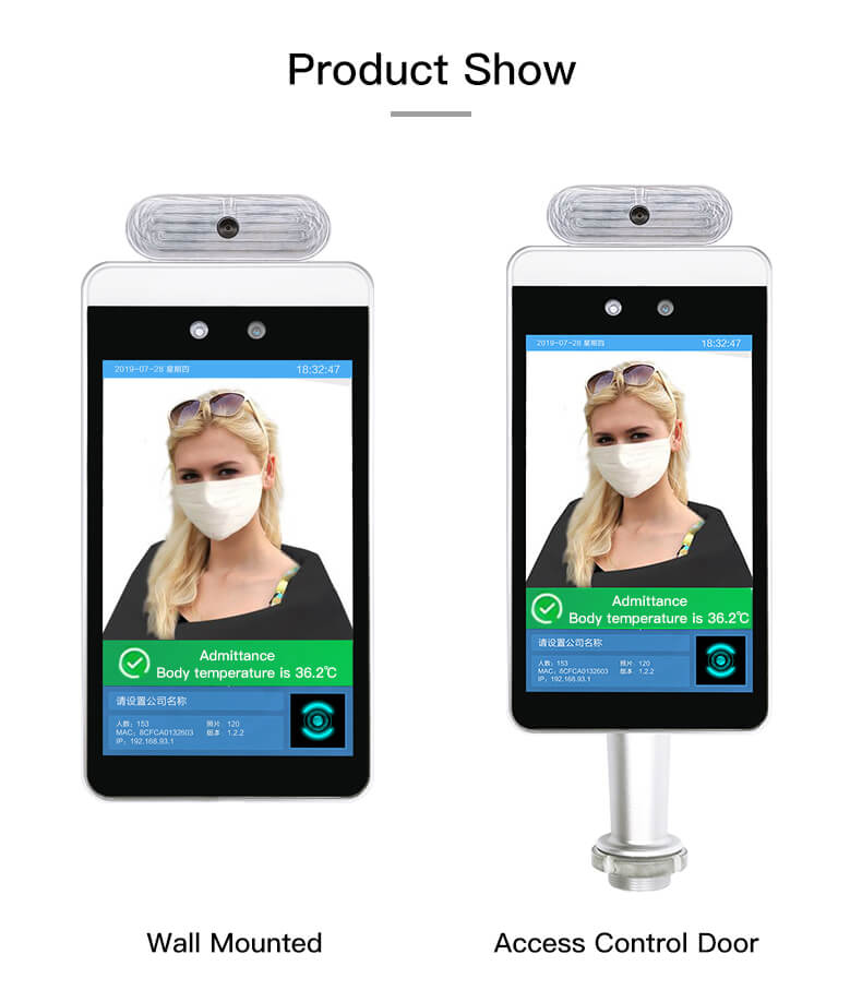 facial recognition thermometer intelligent face recognition thermometer contactless facial recognition thermometer